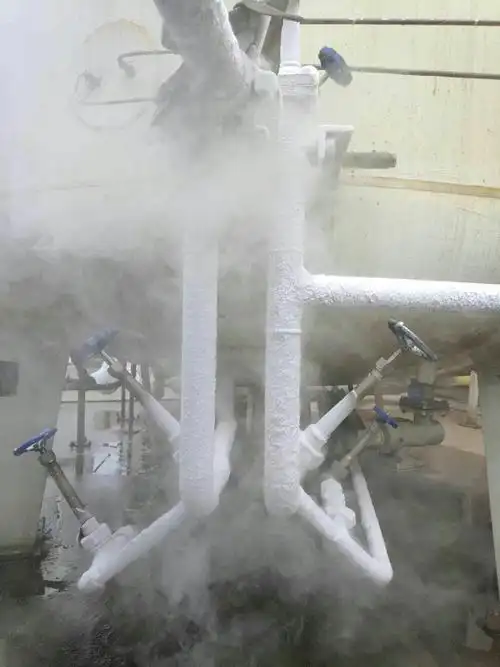 液氮管道結(jié)霜 液氮管道結(jié)霜